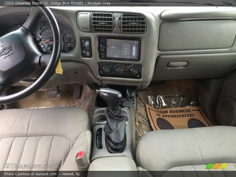 Indigo Blue Metallic / Medium Gray 2003 Chevrolet Blazer LS