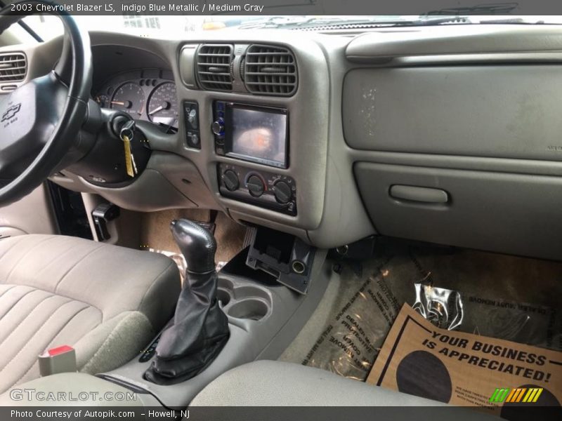 Indigo Blue Metallic / Medium Gray 2003 Chevrolet Blazer LS
