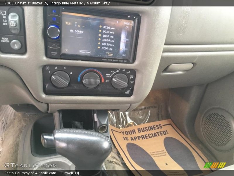 Indigo Blue Metallic / Medium Gray 2003 Chevrolet Blazer LS