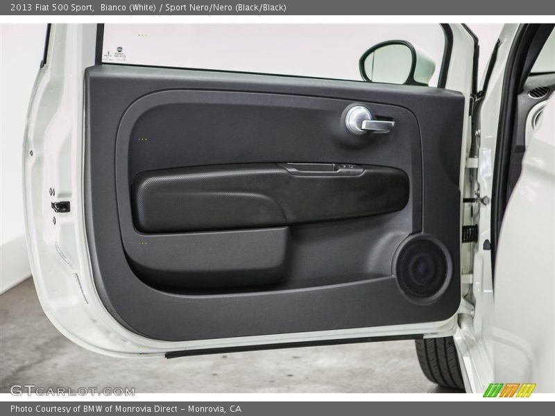 Bianco (White) / Sport Nero/Nero (Black/Black) 2013 Fiat 500 Sport