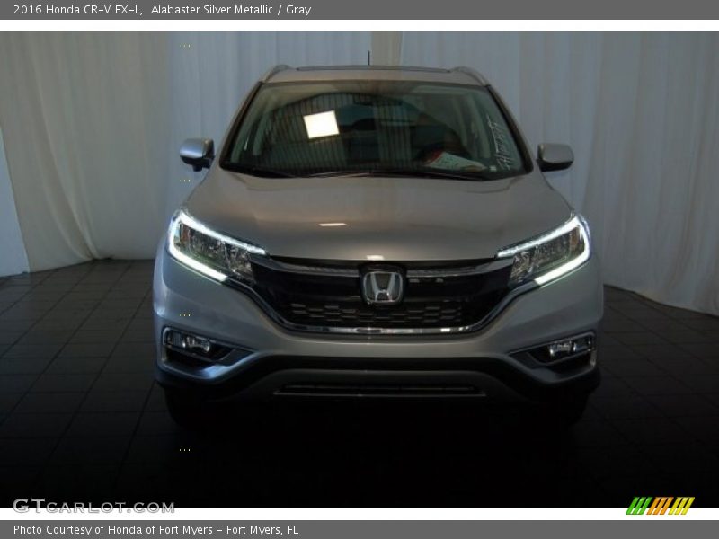 Alabaster Silver Metallic / Gray 2016 Honda CR-V EX-L