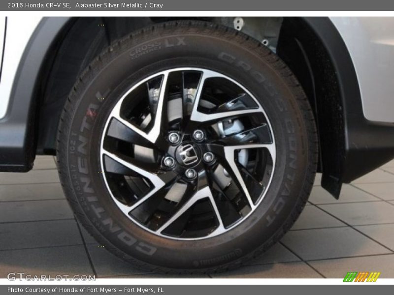 Alabaster Silver Metallic / Gray 2016 Honda CR-V SE