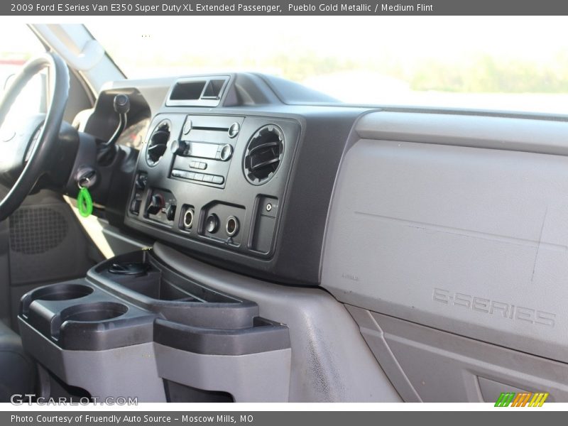 Pueblo Gold Metallic / Medium Flint 2009 Ford E Series Van E350 Super Duty XL Extended Passenger