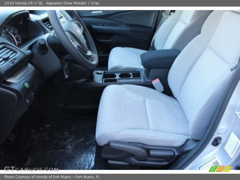 Alabaster Silver Metallic / Gray 2016 Honda CR-V SE