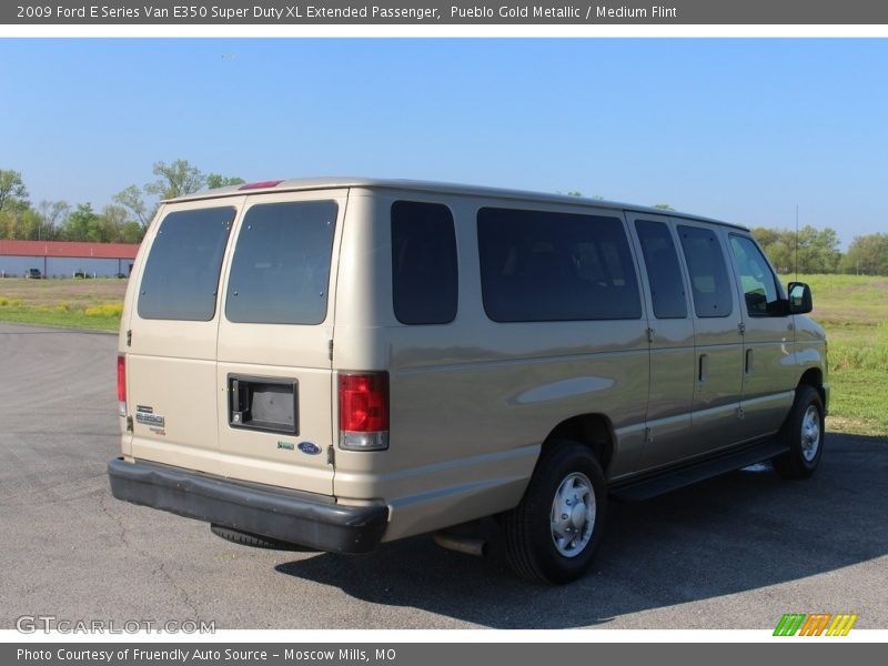 Pueblo Gold Metallic / Medium Flint 2009 Ford E Series Van E350 Super Duty XL Extended Passenger