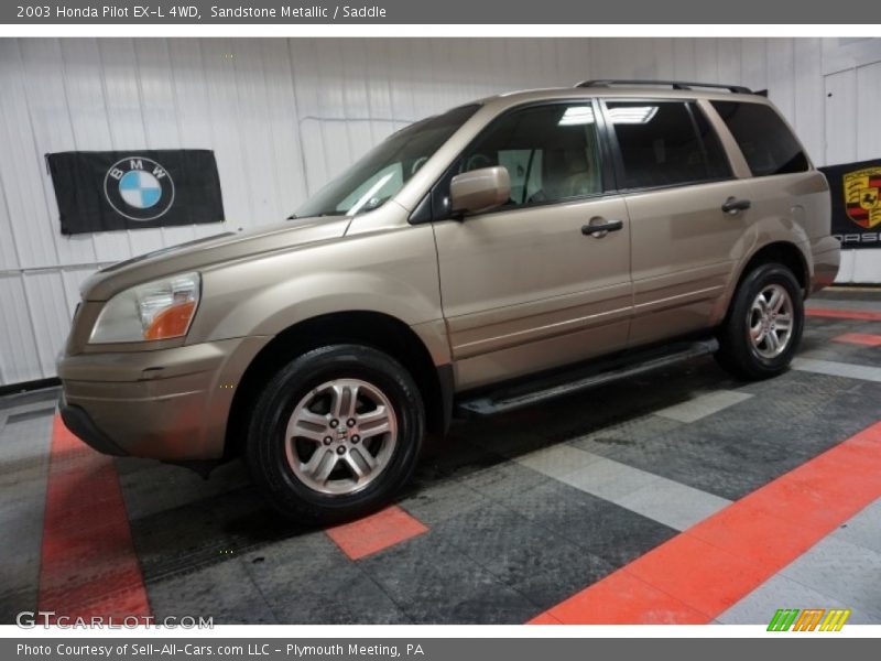Sandstone Metallic / Saddle 2003 Honda Pilot EX-L 4WD
