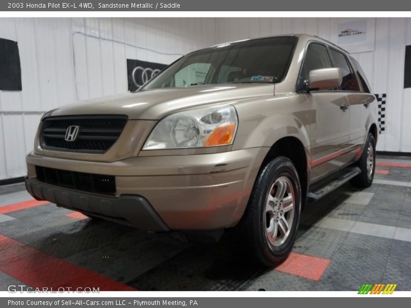 Sandstone Metallic / Saddle 2003 Honda Pilot EX-L 4WD