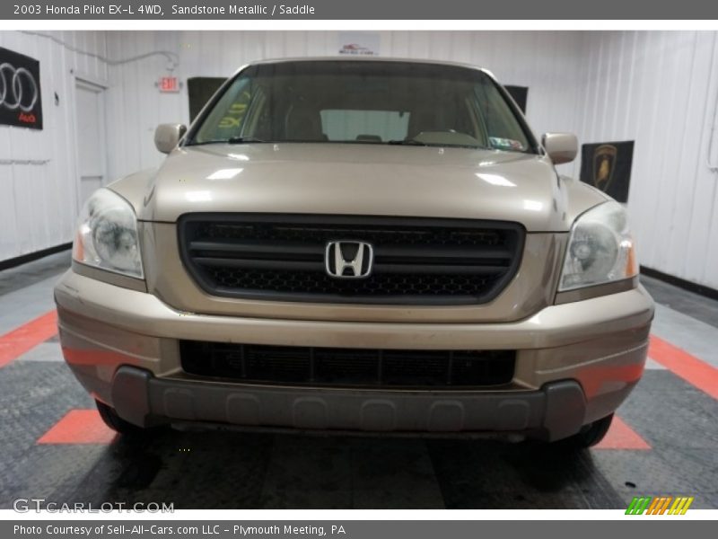 Sandstone Metallic / Saddle 2003 Honda Pilot EX-L 4WD