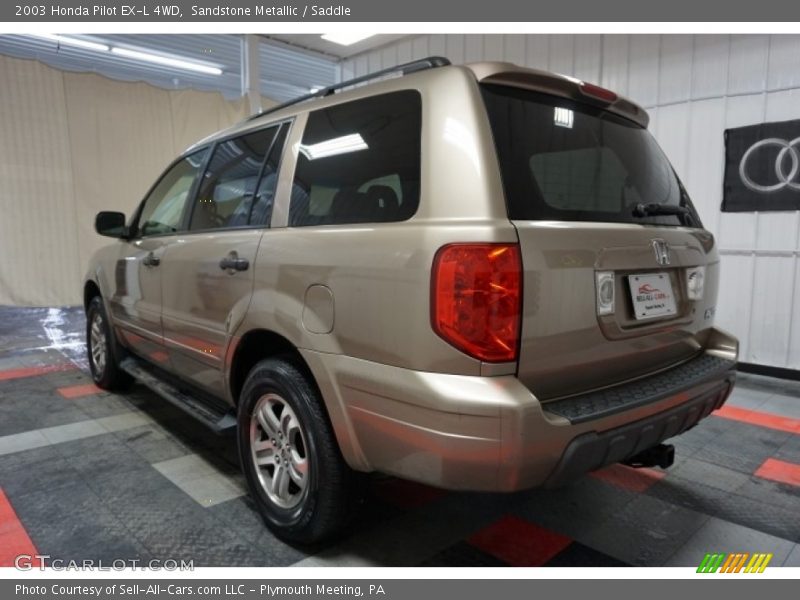 Sandstone Metallic / Saddle 2003 Honda Pilot EX-L 4WD