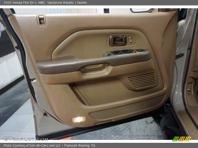 Sandstone Metallic / Saddle 2003 Honda Pilot EX-L 4WD