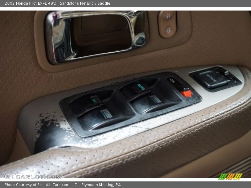 Sandstone Metallic / Saddle 2003 Honda Pilot EX-L 4WD