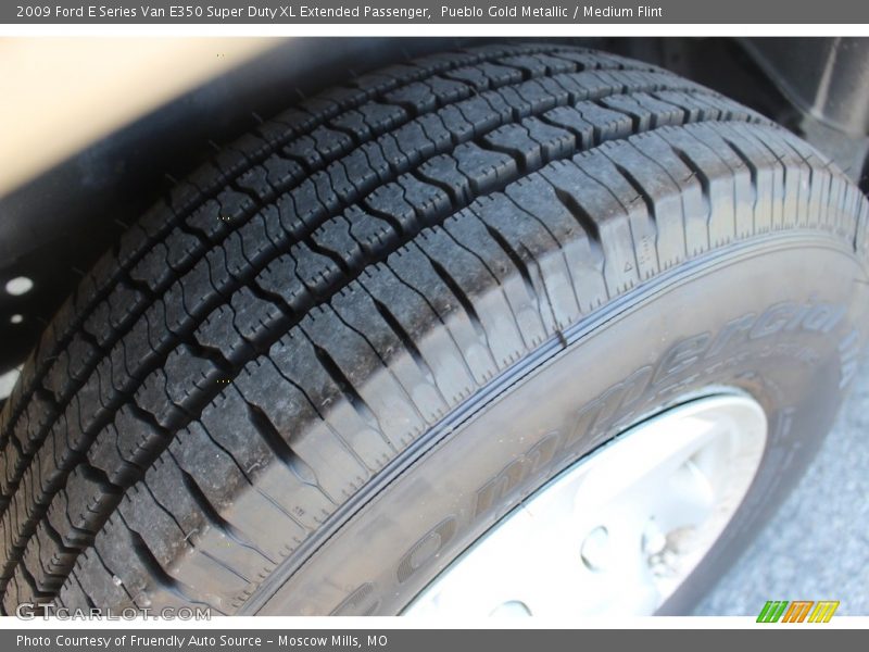 Pueblo Gold Metallic / Medium Flint 2009 Ford E Series Van E350 Super Duty XL Extended Passenger