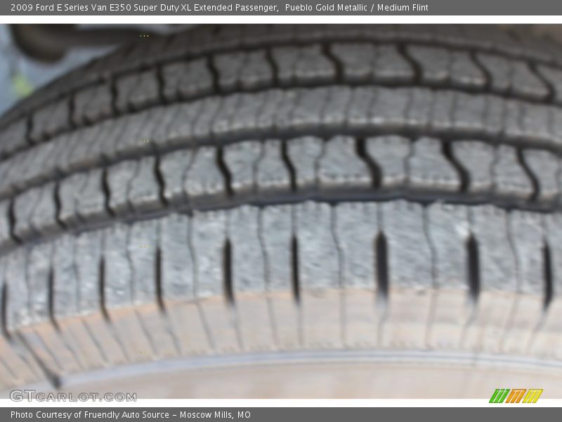 Pueblo Gold Metallic / Medium Flint 2009 Ford E Series Van E350 Super Duty XL Extended Passenger