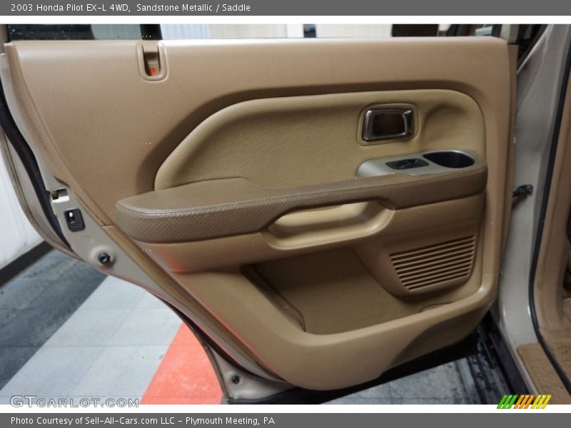 Sandstone Metallic / Saddle 2003 Honda Pilot EX-L 4WD