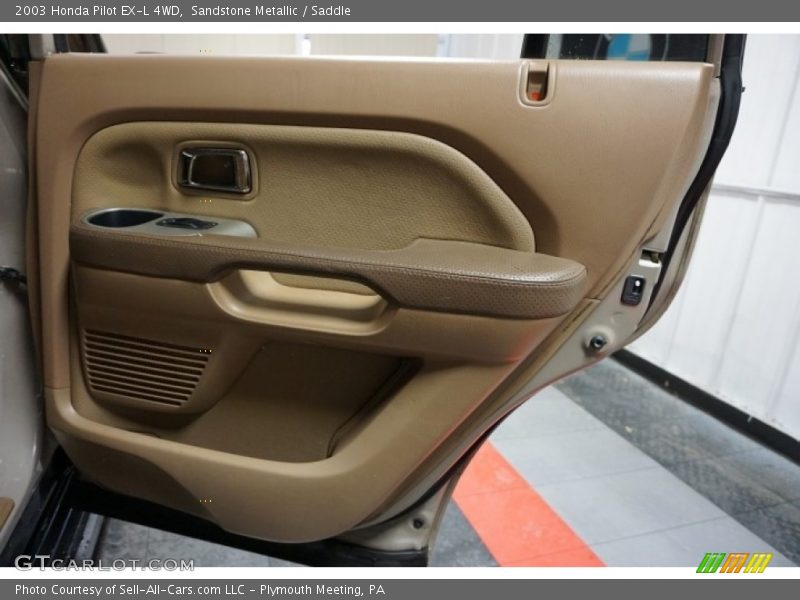 Sandstone Metallic / Saddle 2003 Honda Pilot EX-L 4WD