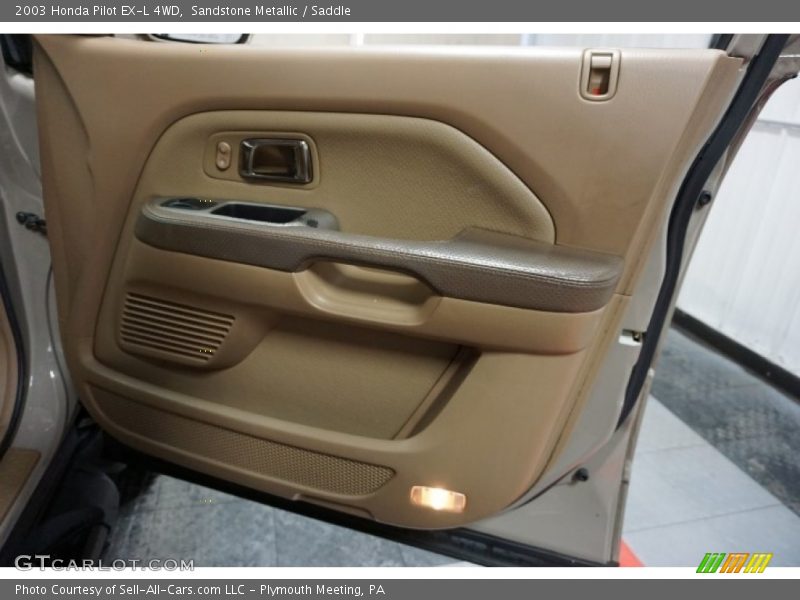 Sandstone Metallic / Saddle 2003 Honda Pilot EX-L 4WD