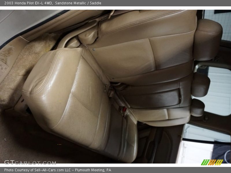 Sandstone Metallic / Saddle 2003 Honda Pilot EX-L 4WD