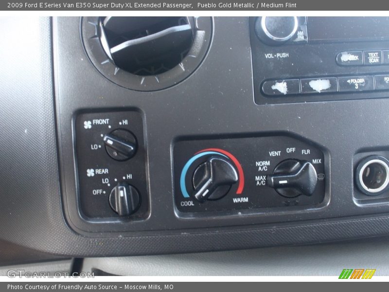 Pueblo Gold Metallic / Medium Flint 2009 Ford E Series Van E350 Super Duty XL Extended Passenger
