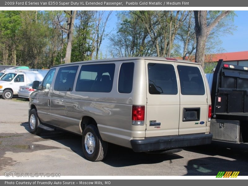 Pueblo Gold Metallic / Medium Flint 2009 Ford E Series Van E350 Super Duty XL Extended Passenger