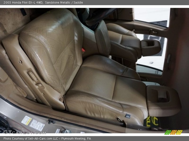 Sandstone Metallic / Saddle 2003 Honda Pilot EX-L 4WD