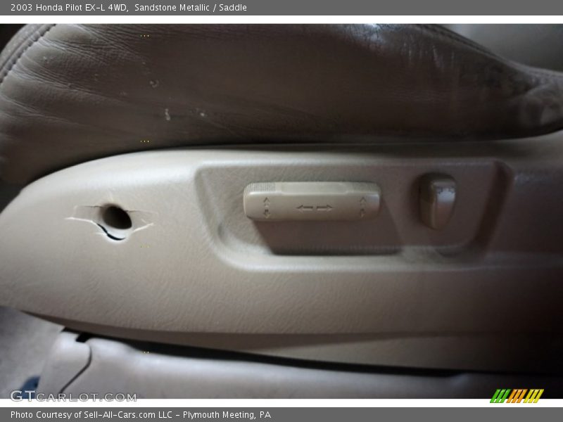 Sandstone Metallic / Saddle 2003 Honda Pilot EX-L 4WD