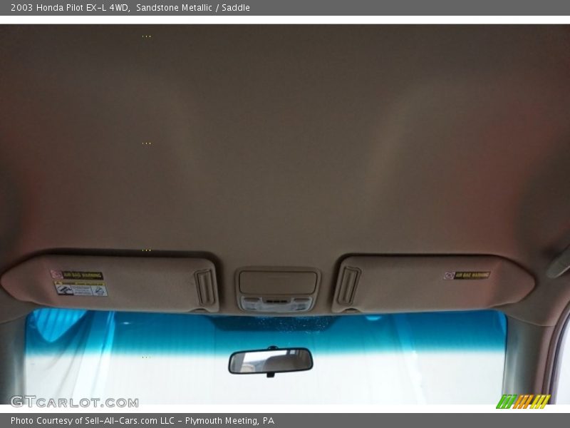 Sandstone Metallic / Saddle 2003 Honda Pilot EX-L 4WD