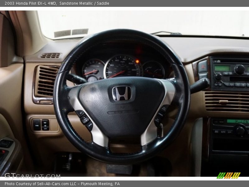 Sandstone Metallic / Saddle 2003 Honda Pilot EX-L 4WD