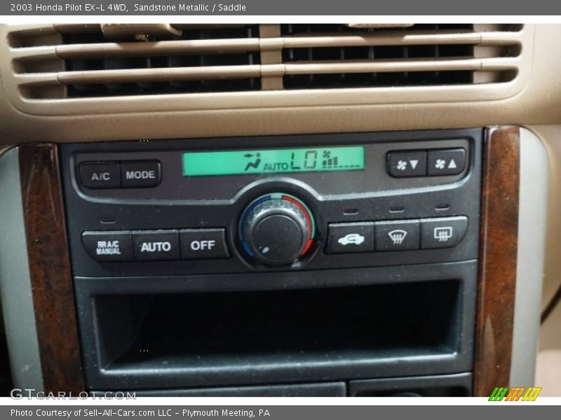 Sandstone Metallic / Saddle 2003 Honda Pilot EX-L 4WD