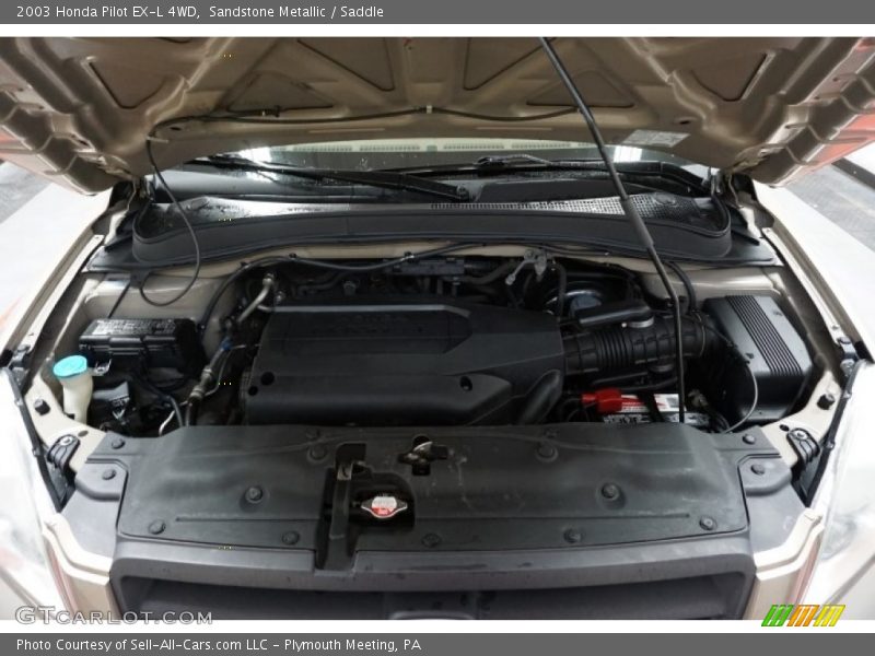 Sandstone Metallic / Saddle 2003 Honda Pilot EX-L 4WD