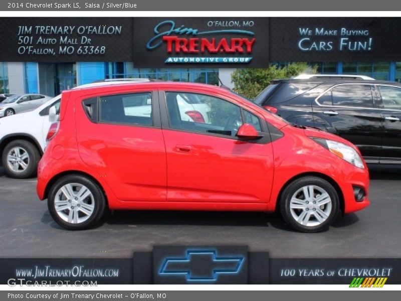 Salsa / Silver/Blue 2014 Chevrolet Spark LS