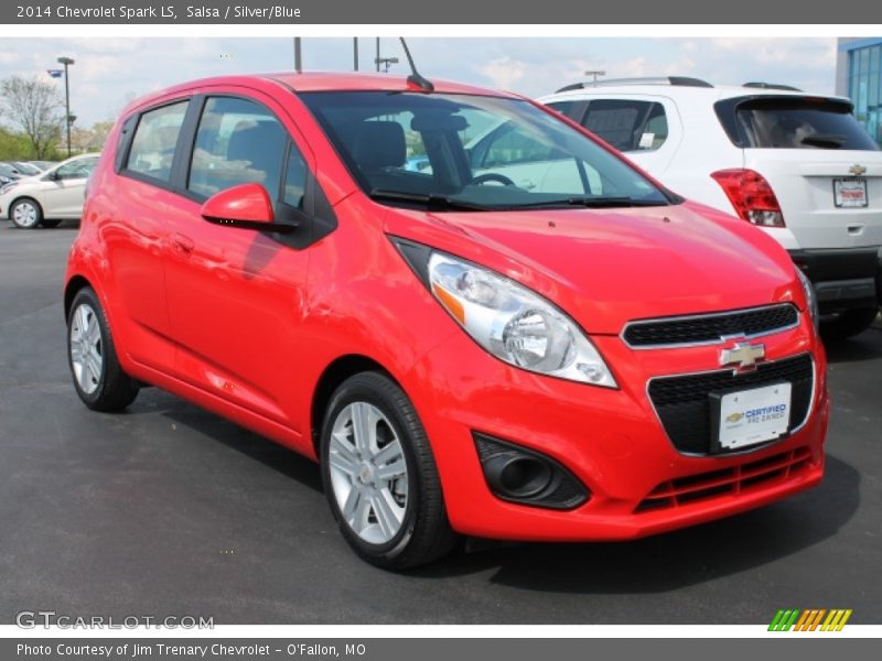 Salsa / Silver/Blue 2014 Chevrolet Spark LS