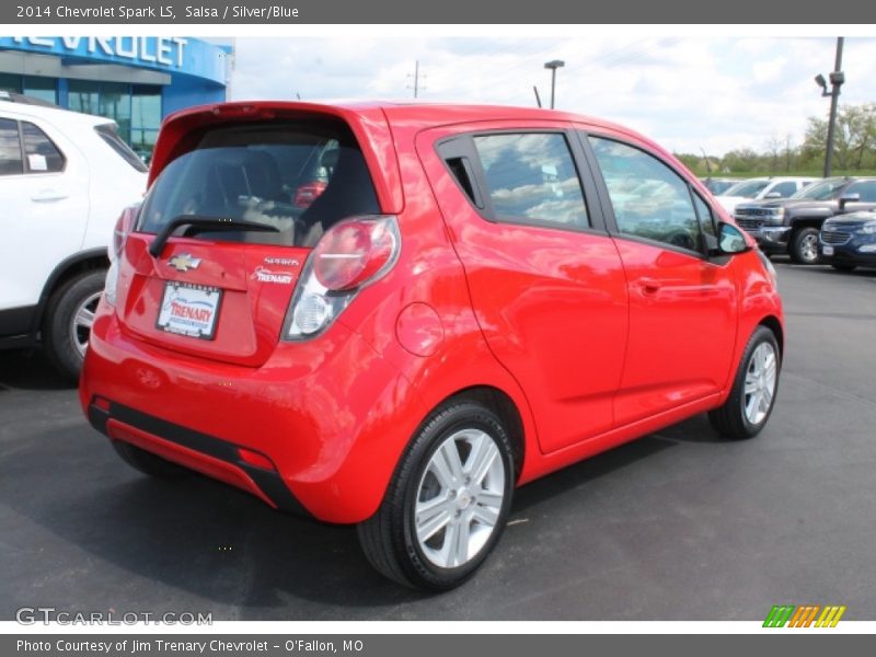 Salsa / Silver/Blue 2014 Chevrolet Spark LS