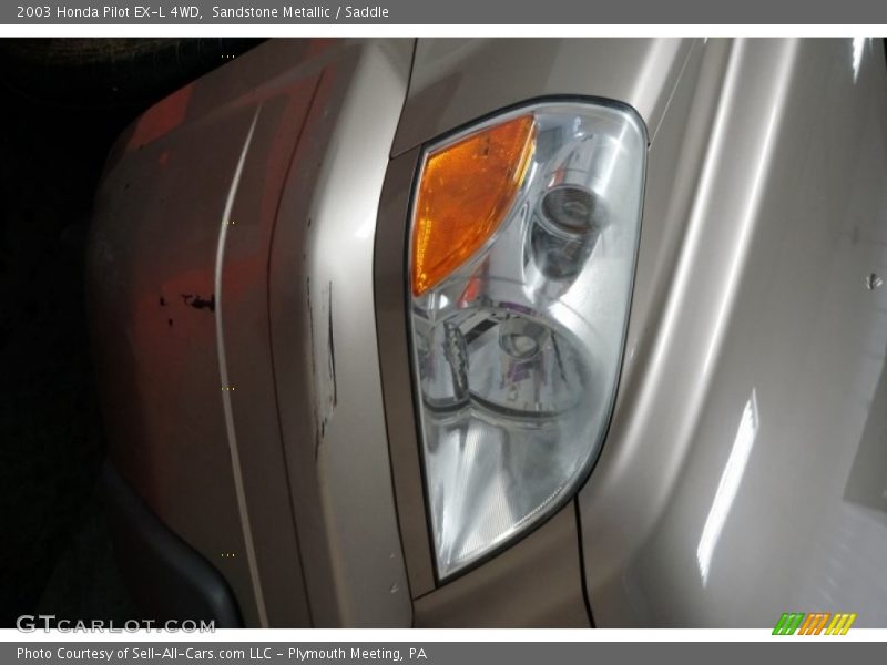 Sandstone Metallic / Saddle 2003 Honda Pilot EX-L 4WD