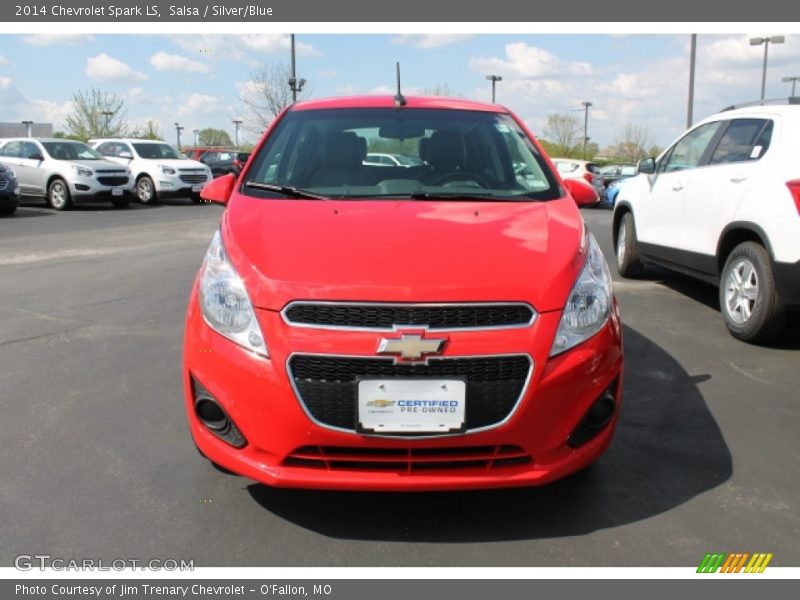Salsa / Silver/Blue 2014 Chevrolet Spark LS