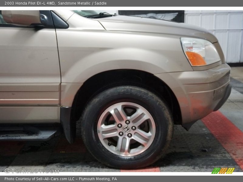 Sandstone Metallic / Saddle 2003 Honda Pilot EX-L 4WD