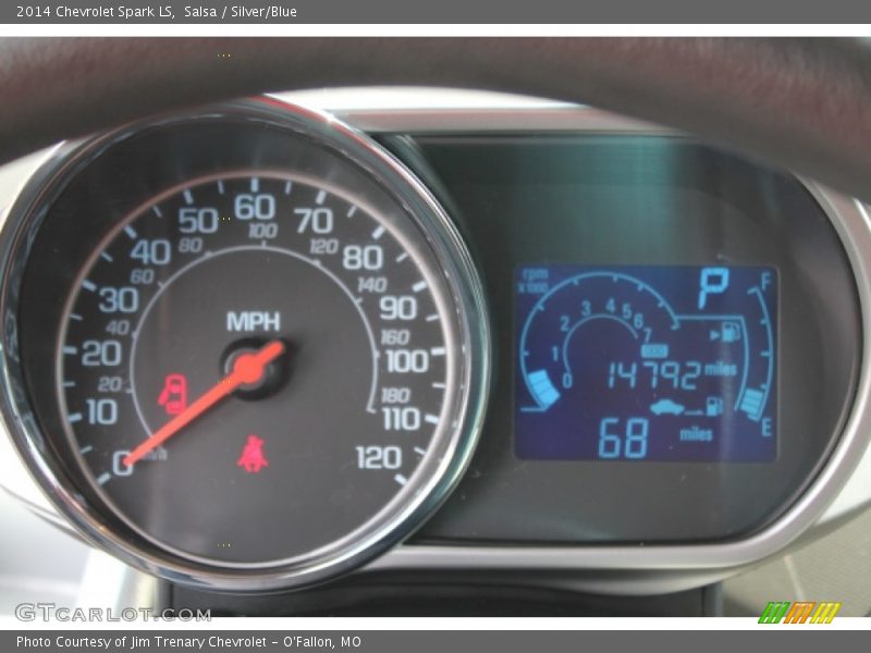 Salsa / Silver/Blue 2014 Chevrolet Spark LS