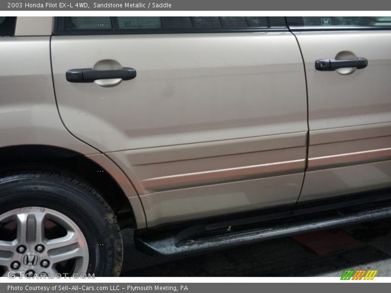 Sandstone Metallic / Saddle 2003 Honda Pilot EX-L 4WD