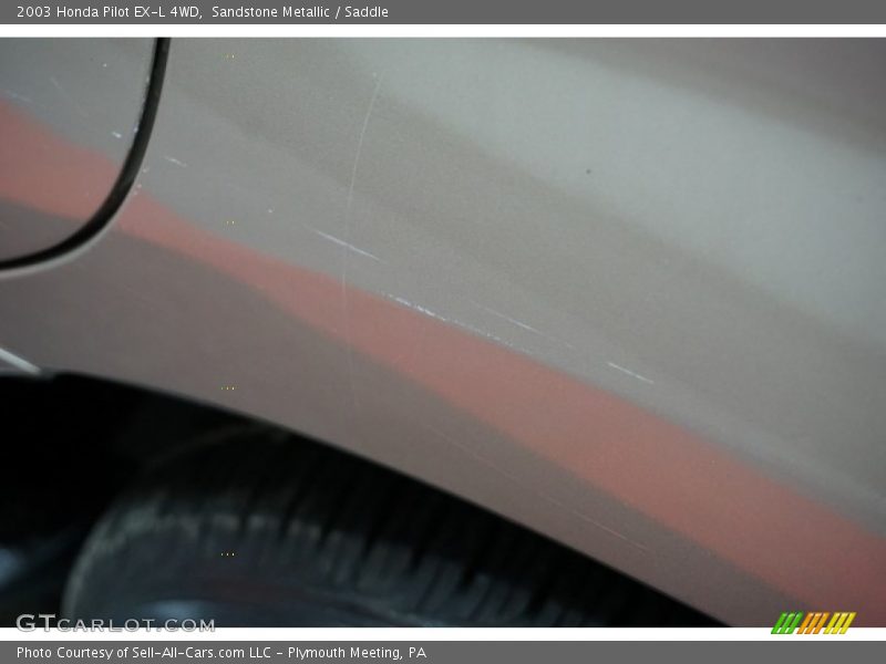 Sandstone Metallic / Saddle 2003 Honda Pilot EX-L 4WD