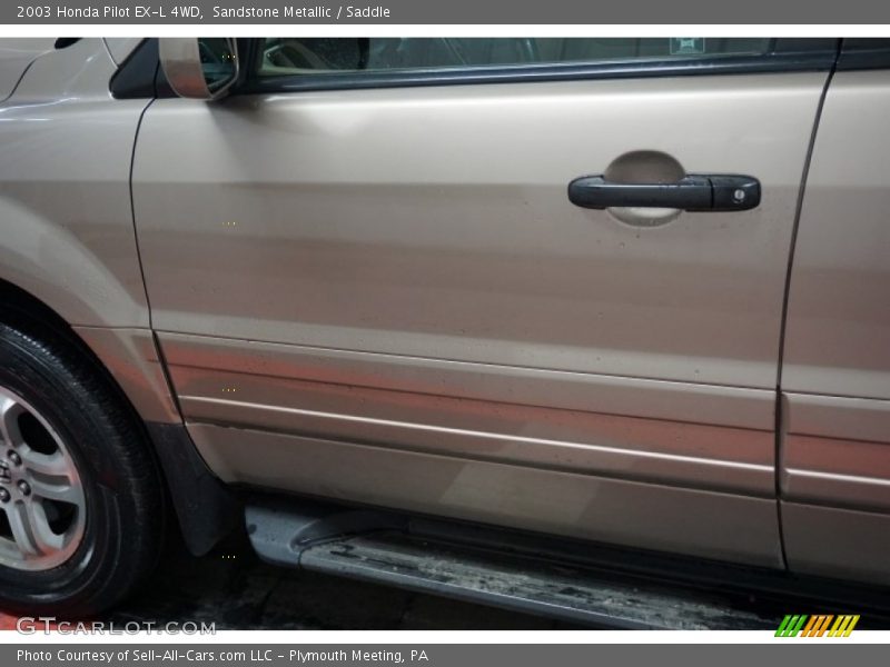 Sandstone Metallic / Saddle 2003 Honda Pilot EX-L 4WD