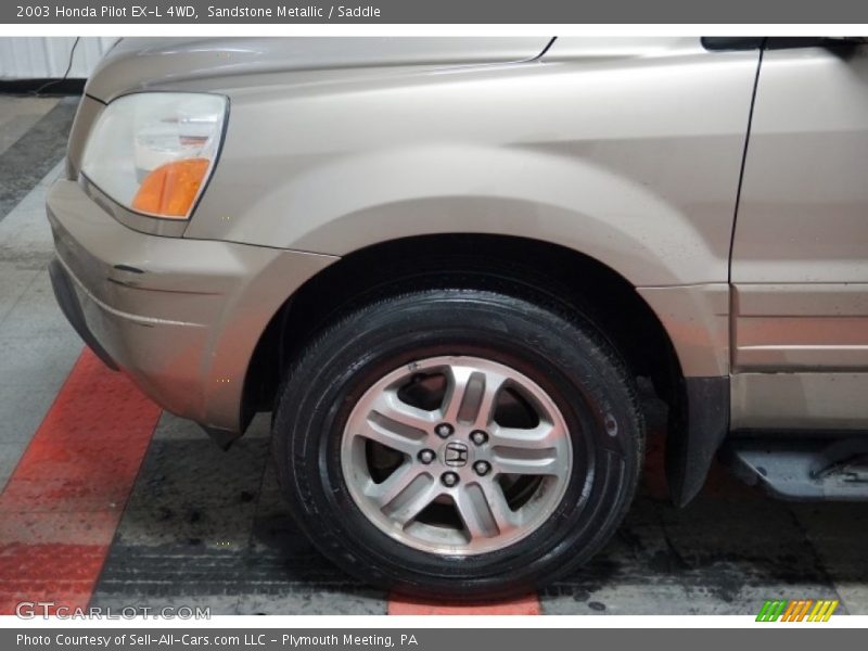 Sandstone Metallic / Saddle 2003 Honda Pilot EX-L 4WD