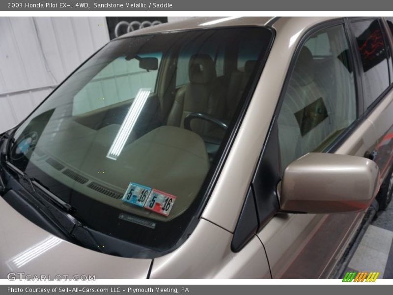 Sandstone Metallic / Saddle 2003 Honda Pilot EX-L 4WD