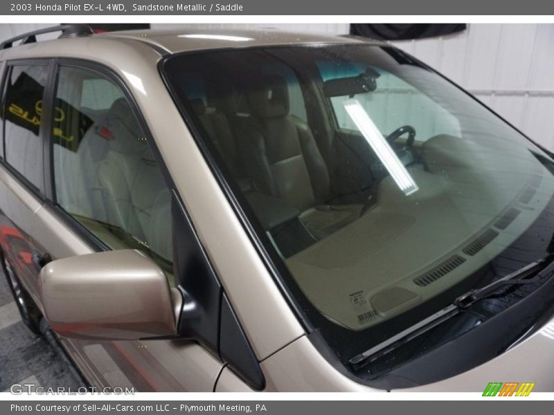 Sandstone Metallic / Saddle 2003 Honda Pilot EX-L 4WD