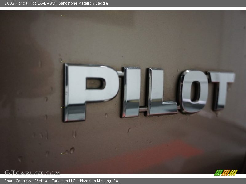 Sandstone Metallic / Saddle 2003 Honda Pilot EX-L 4WD