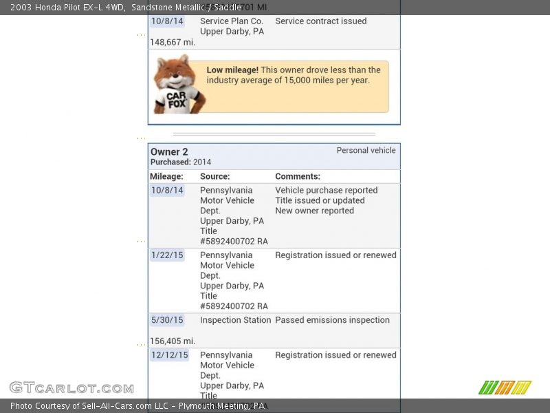 Sandstone Metallic / Saddle 2003 Honda Pilot EX-L 4WD