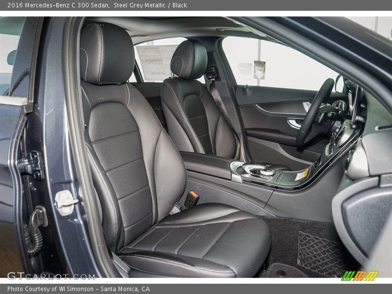 Steel Grey Metallic / Black 2016 Mercedes-Benz C 300 Sedan