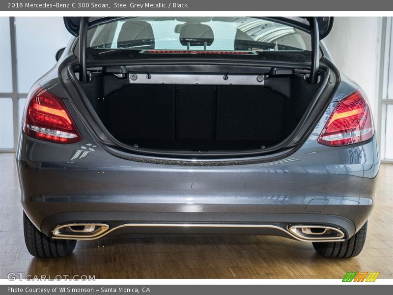 Steel Grey Metallic / Black 2016 Mercedes-Benz C 300 Sedan