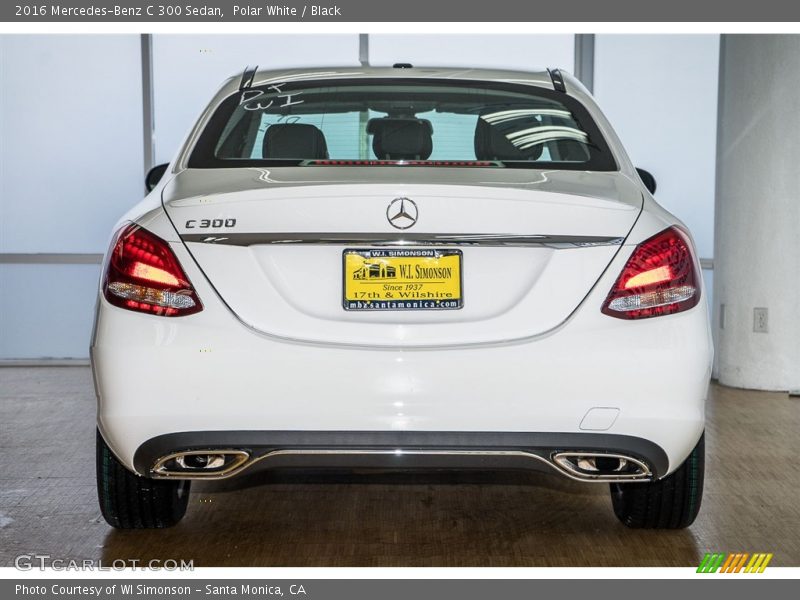 Polar White / Black 2016 Mercedes-Benz C 300 Sedan