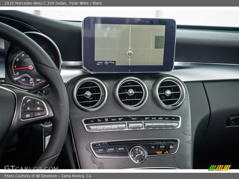 Polar White / Black 2016 Mercedes-Benz C 300 Sedan