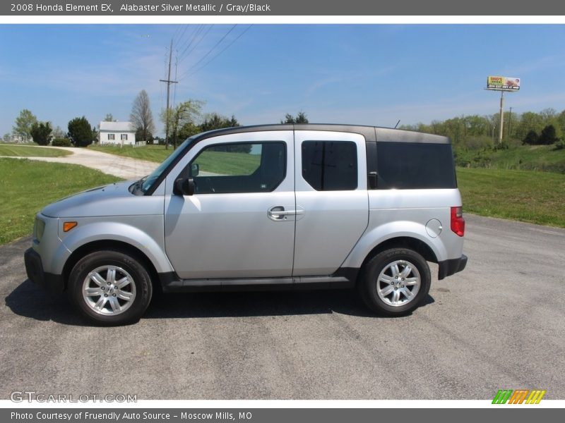 Alabaster Silver Metallic / Gray/Black 2008 Honda Element EX