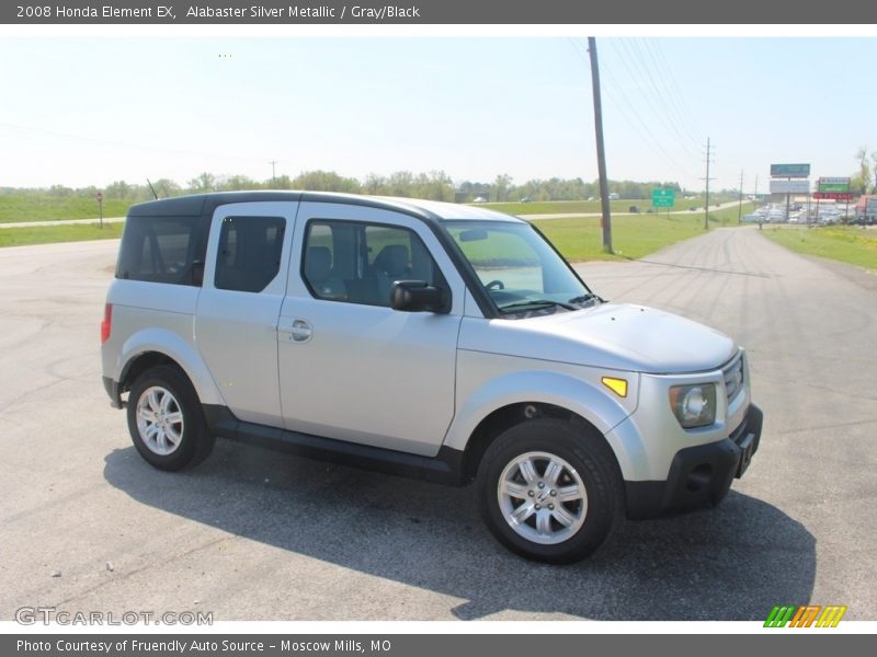 Alabaster Silver Metallic / Gray/Black 2008 Honda Element EX